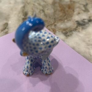 Perfect condition. Herend elephant with curled trunk 228